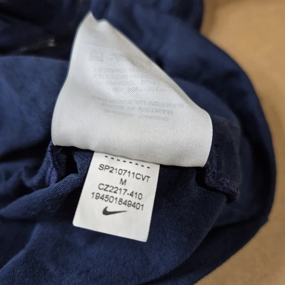 Nike Dri-FIT Standard Fit Full Zip Dri-Fit Hoodie in Blue 2469/425 - Picture 6 of 8